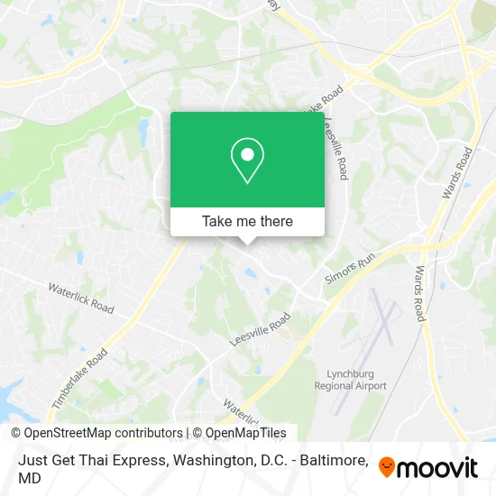 Just Get Thai Express map
