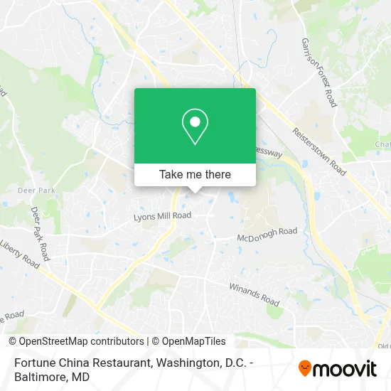 Fortune China Restaurant map
