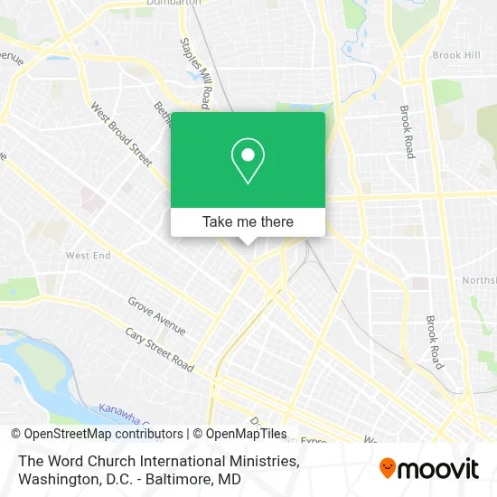 The Word Church International Ministries map