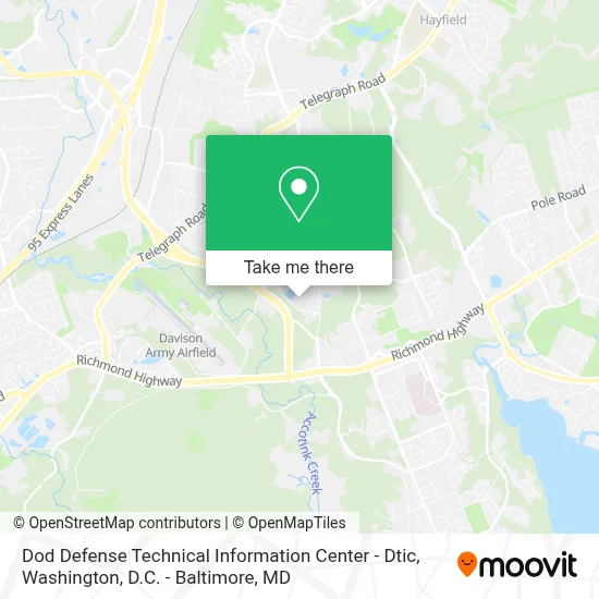 Dod Defense Technical Information Center - Dtic map