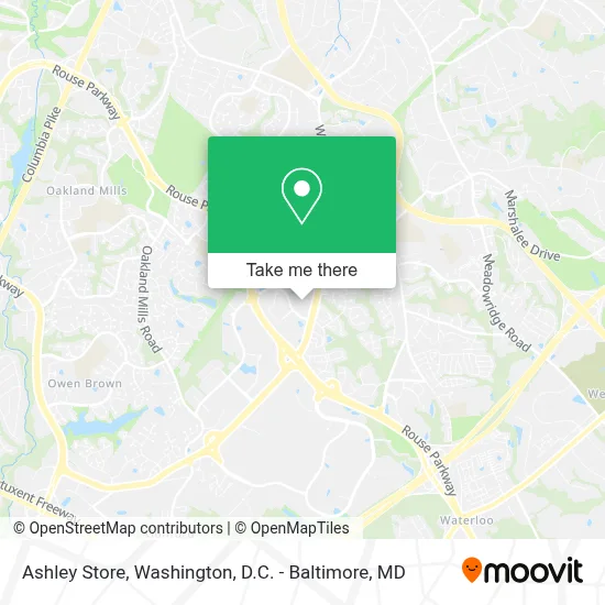 Ashley Store map