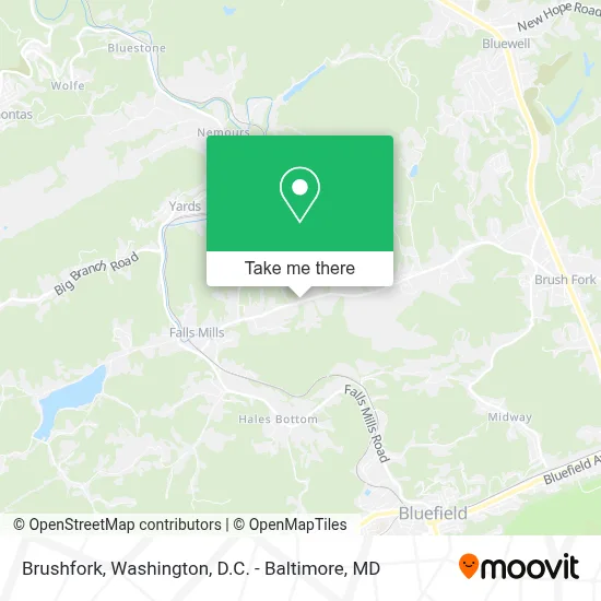 Brushfork map