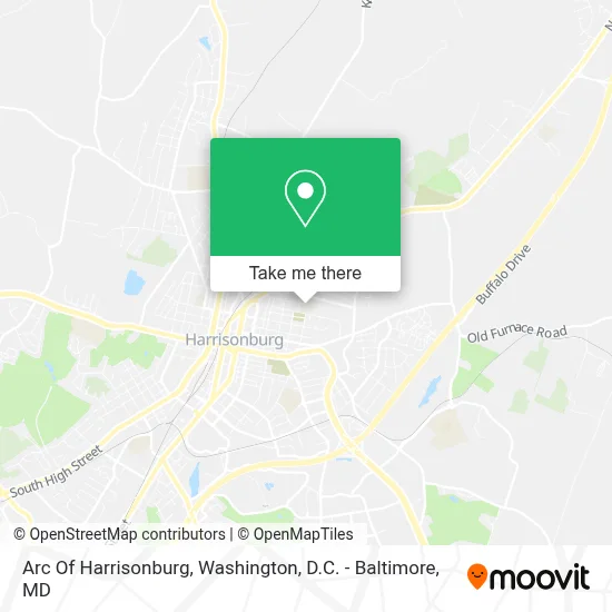 Arc Of Harrisonburg map