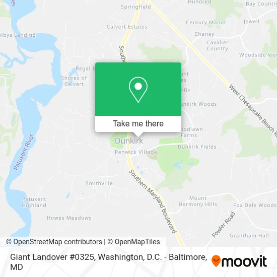 Giant Landover #0325 map