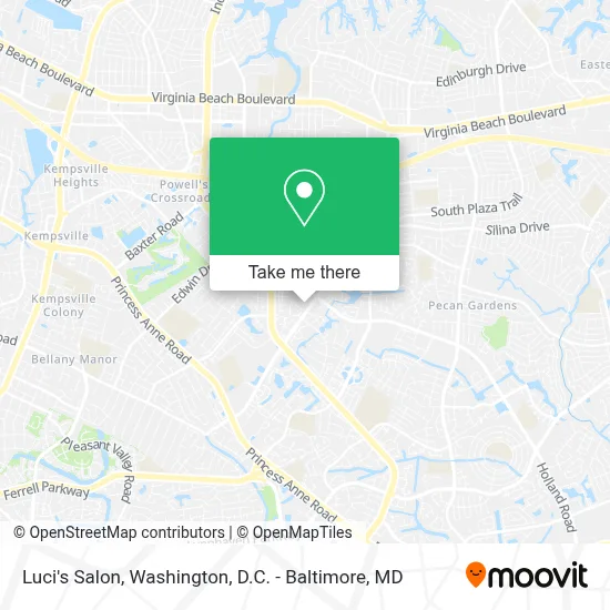 Luci's Salon map