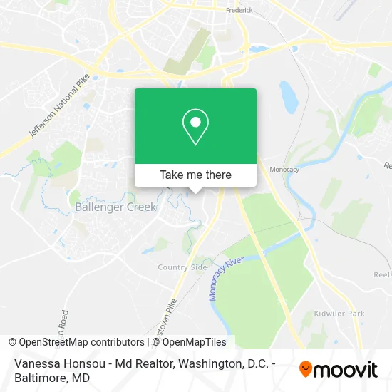 Vanessa Honsou - Md Realtor map