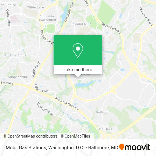 Mobil Gas Stations map