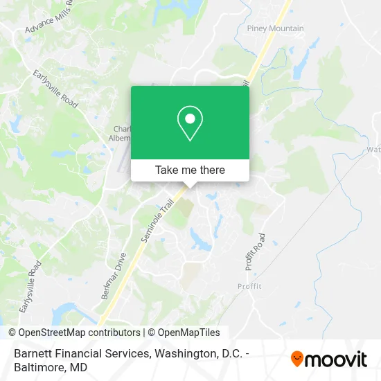 Barnett Financial Services map