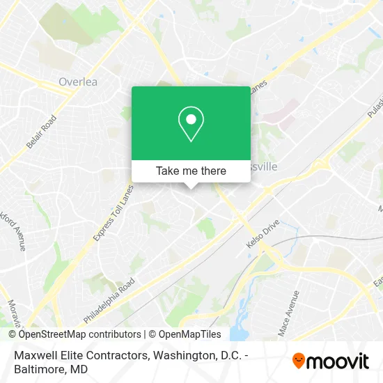 Maxwell Elite Contractors map
