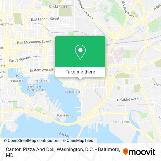 Canton Pizza And Deli map