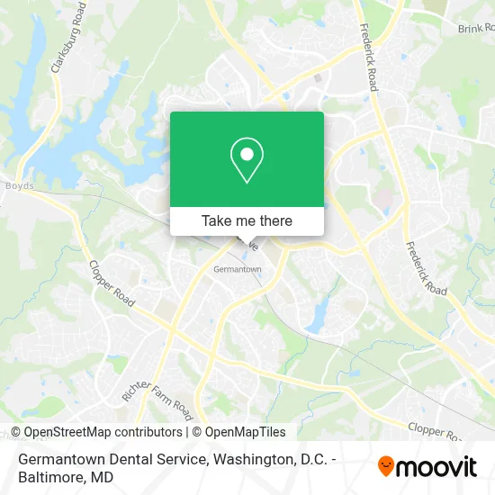 Germantown Dental Service map
