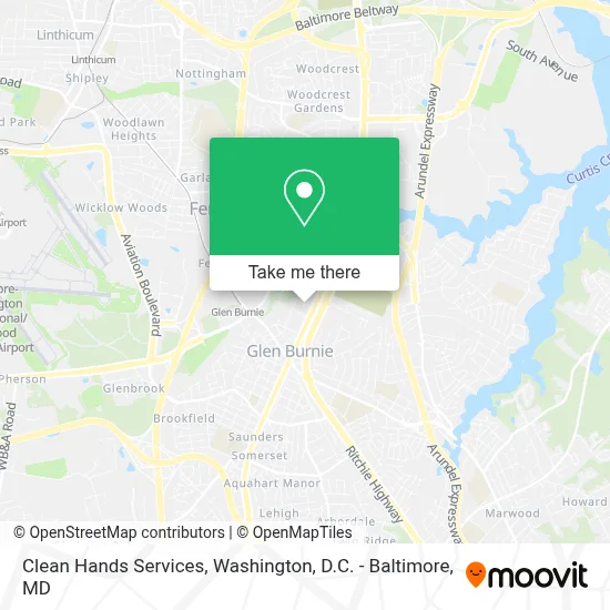 Clean Hands Services map