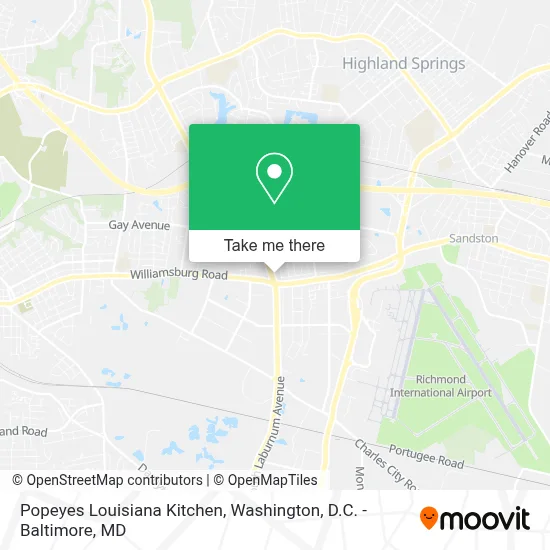 Popeyes Louisiana Kitchen map
