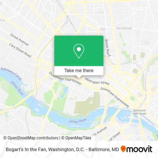 Bogart's In the Fan map