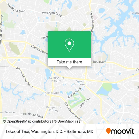 Takeout Taxi map