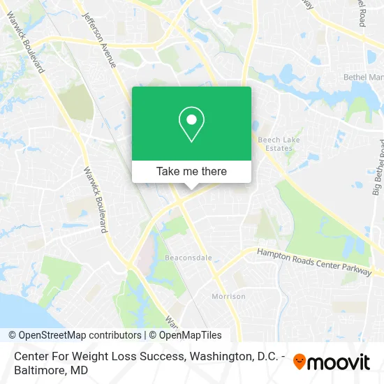 Center For Weight Loss Success map