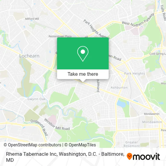 Rhema Tabernacle Inc map