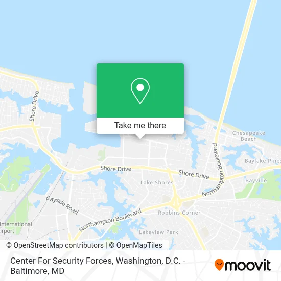 Center For Security Forces map