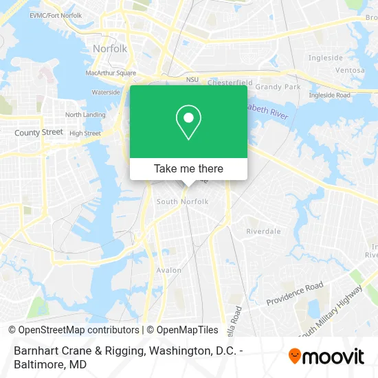Barnhart Crane & Rigging map