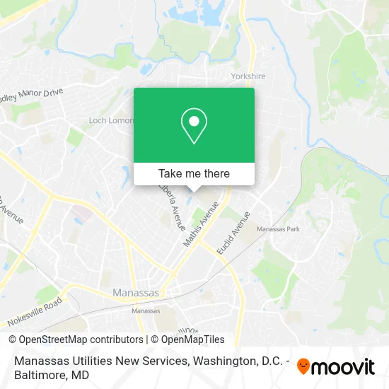 Manassas Utilities New Services map