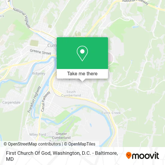 First Church Of God map