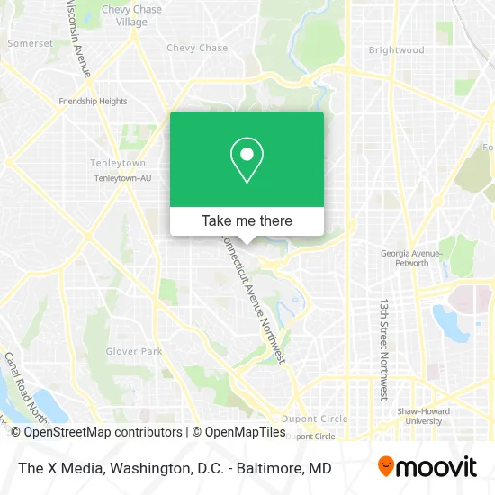 The X Media map