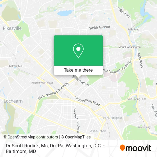 Dr Scott Rudick, Ms, Dc, Pa map