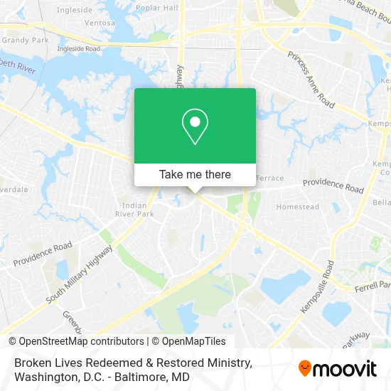 Broken Lives Redeemed & Restored Ministry map