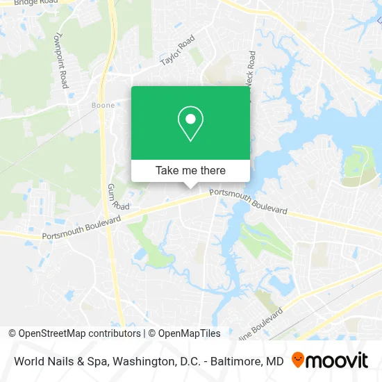 World Nails & Spa map