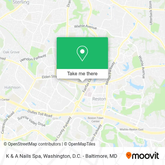 K & A Nails Spa map