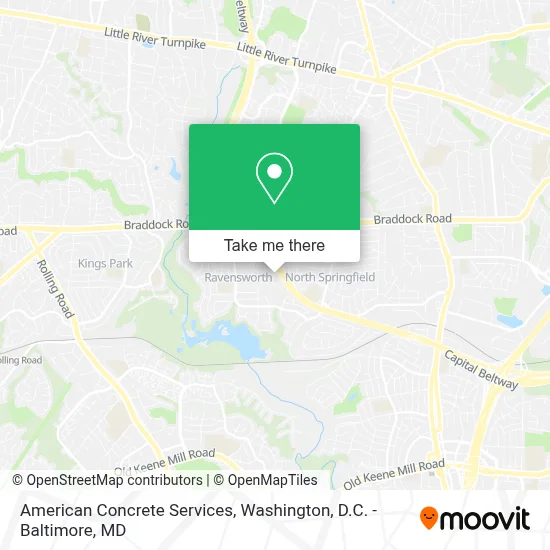 American Concrete Services map