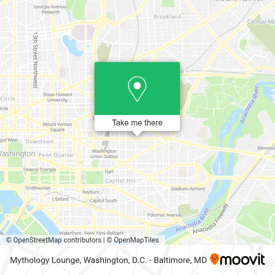 Mythology Lounge map