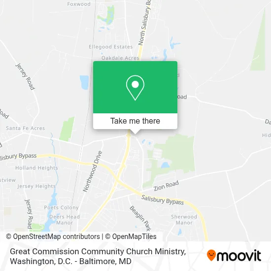 Great Commission Community Church Ministry map