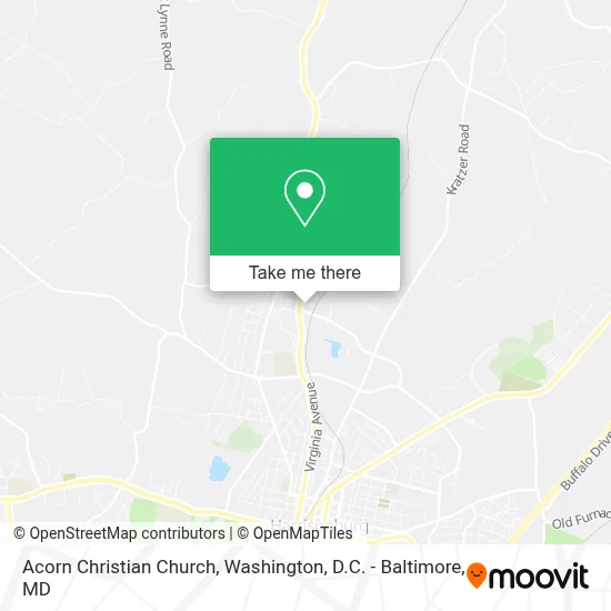 Acorn Christian Church map