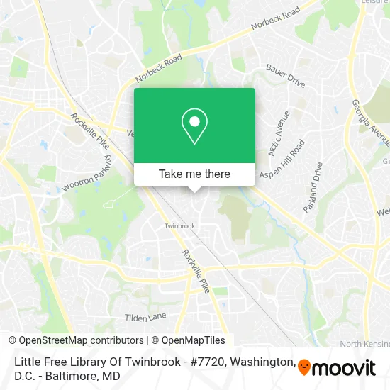 Little Free Library Of Twinbrook - #7720 map