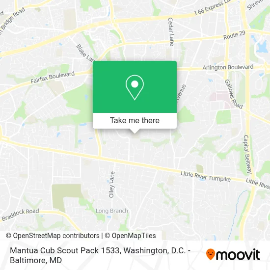 Mantua Cub Scout Pack 1533 map