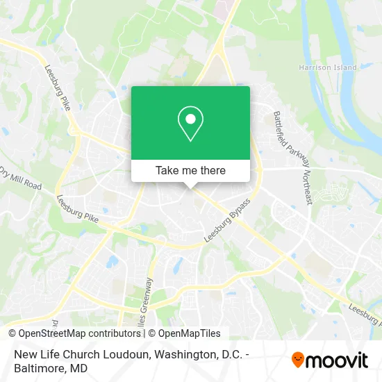 New Life Church Loudoun map