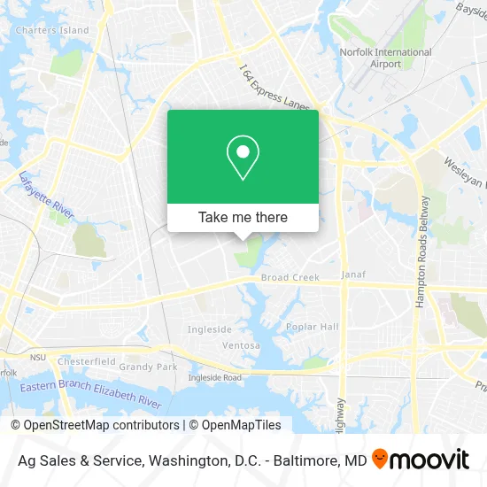 Ag Sales & Service map
