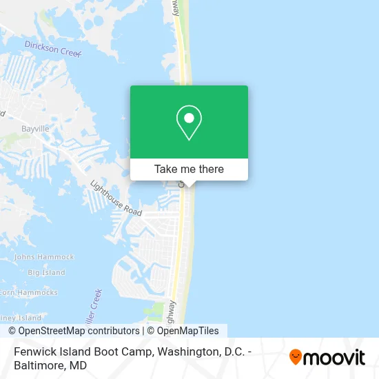 Fenwick Island Boot Camp map
