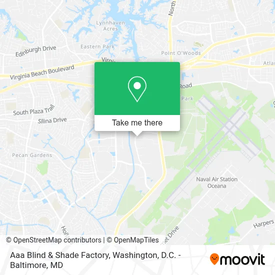 Aaa Blind & Shade Factory map