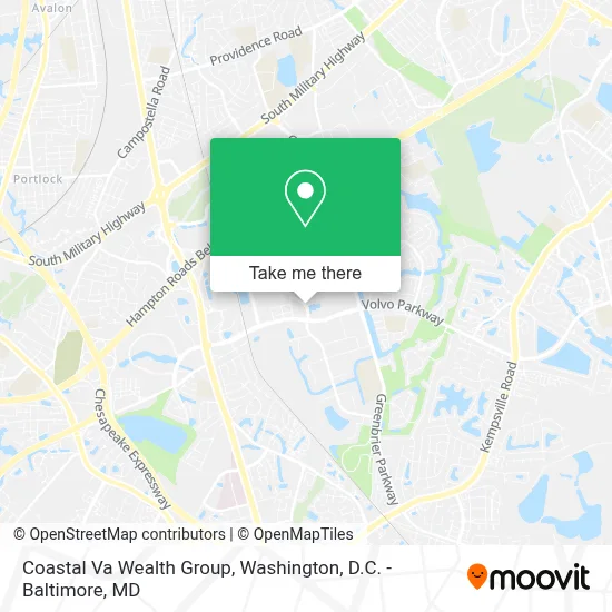 Coastal Va Wealth Group map