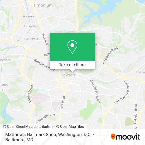 Matthew's Hallmark Shop map