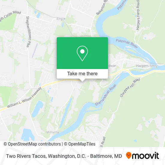 Two Rivers Tacos map