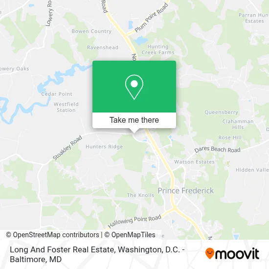 Long And Foster Real Estate map