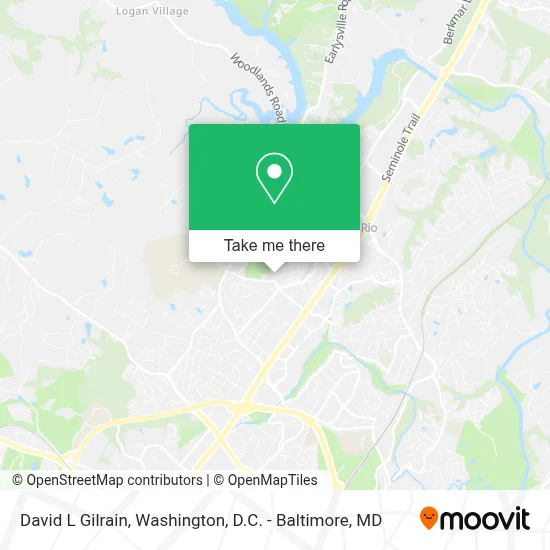 David L Gilrain map