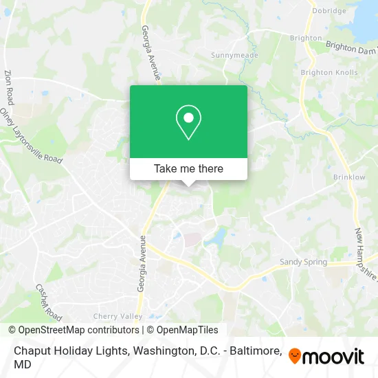 Chaput Holiday Lights map