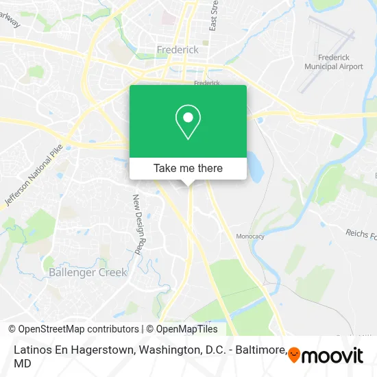 Latinos En Hagerstown map