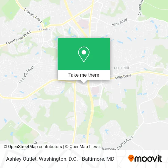 Ashley Outlet map