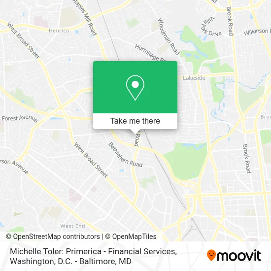 Michelle Toler: Primerica - Financial Services map