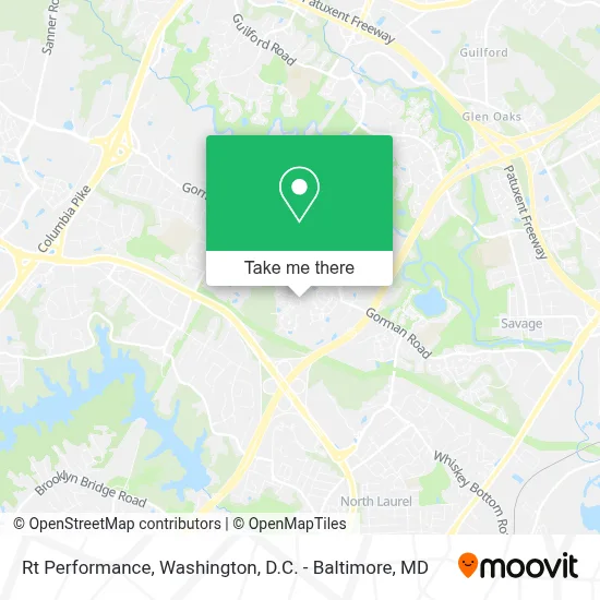 Rt Performance map